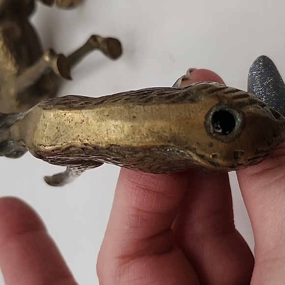 Vintage Brass Deer 3 Count 6" 4" & 3" - Picture 10 of 13